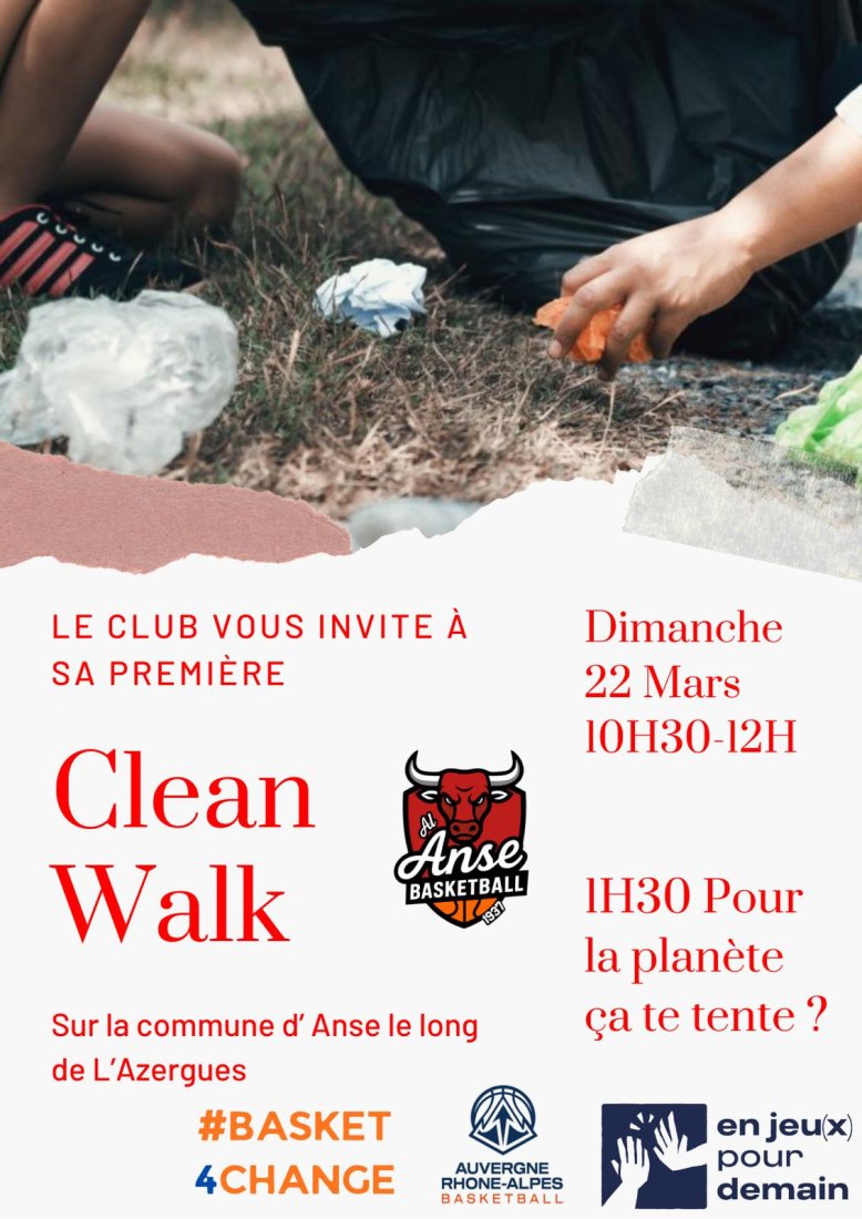 Cleen Walk de l'AL ANSE BASKET Dimanche 22 Mars 2026