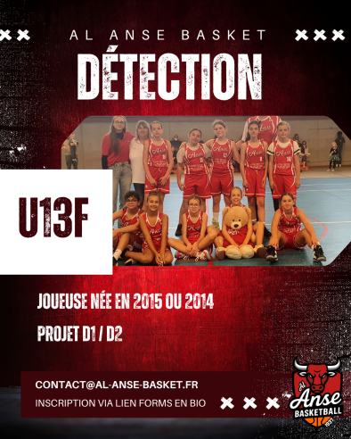 Détection / Recrutement de L'AL ANSE BASKET